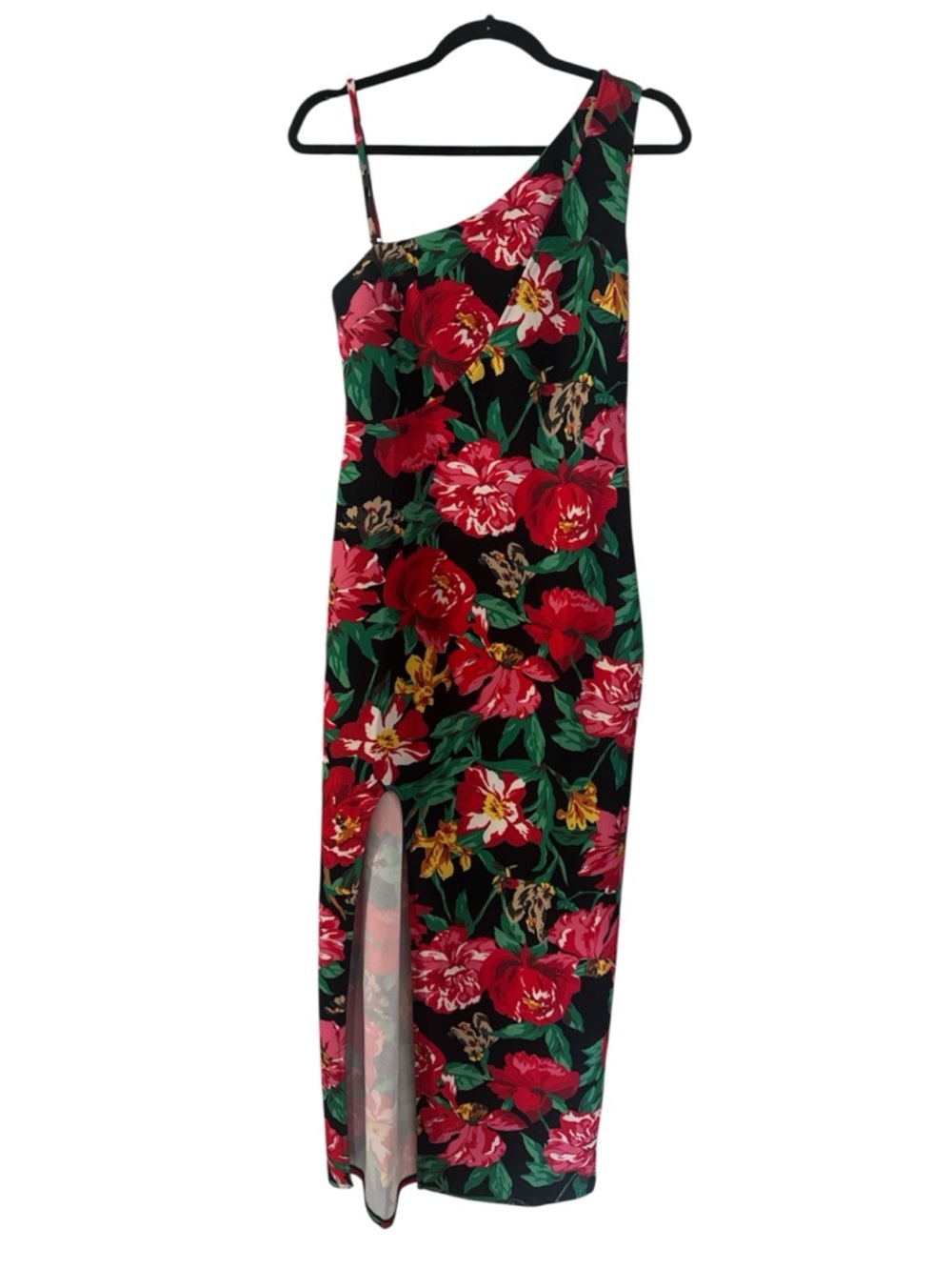 RACHEL ROY Phoenix
Floral Asymmetrical One Shoulder
Front Slit Maxi Dress Sz M